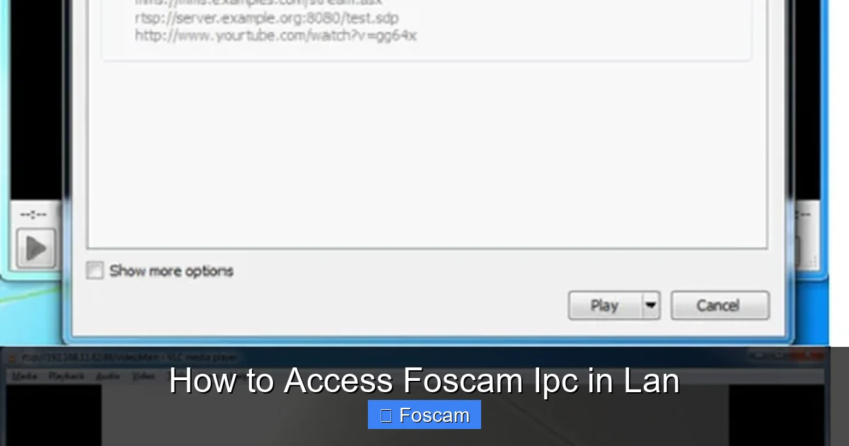 How to Access Foscam Ipc in Lan