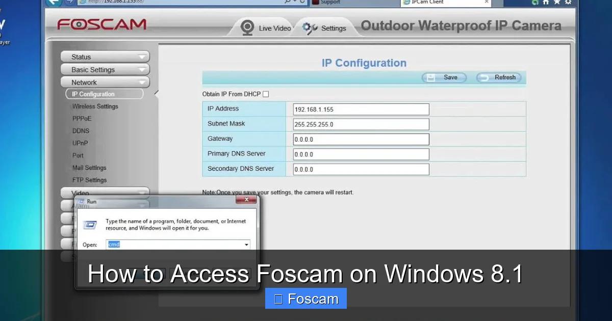 How to Access Foscam on Windows 8.1