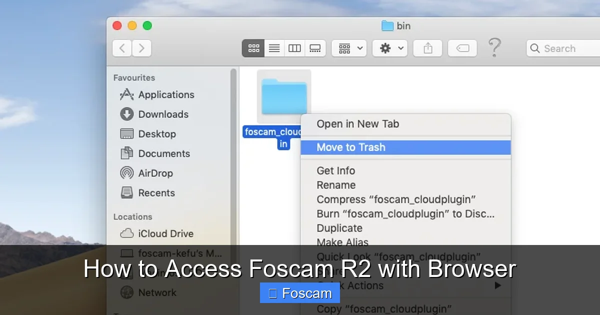 How to Access Foscam R2 with Browser