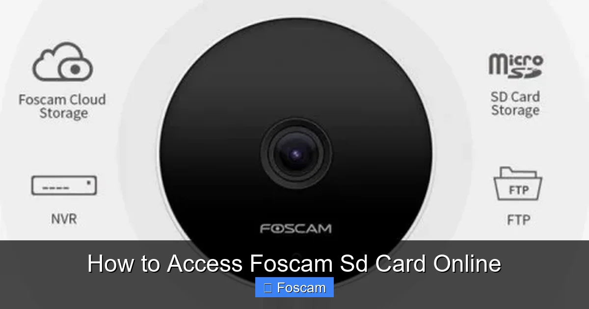 How to Access Foscam Sd Card Online