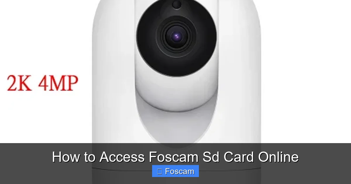 How to Access Foscam Sd Card Online