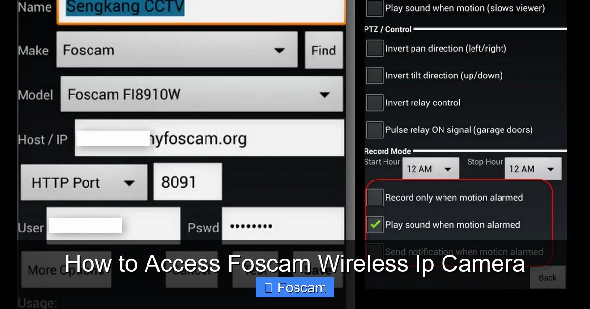 How to Access Foscam Wireless Ip Camera