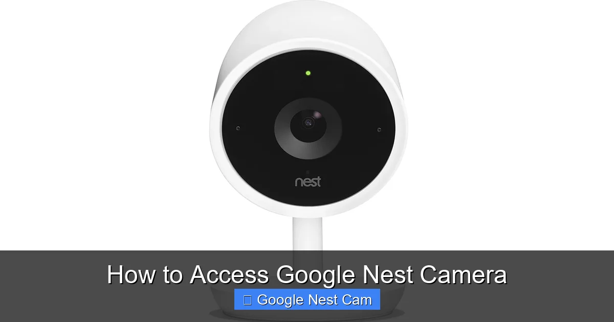 How to Access Google Nest Camera