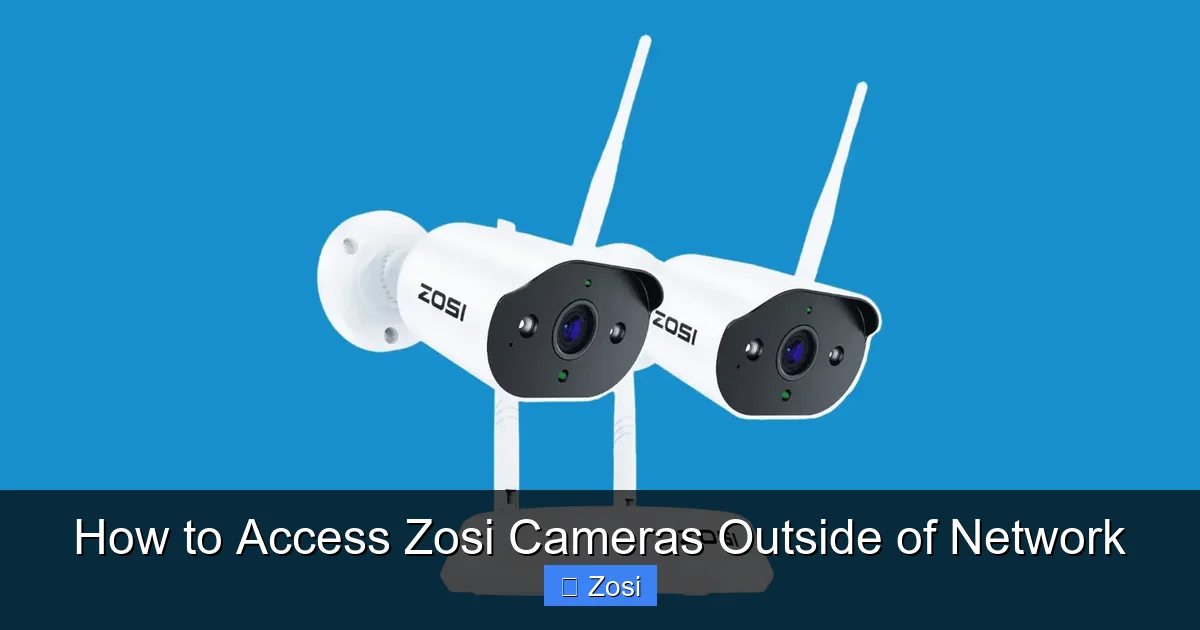 How to Access Zosi Cameras Outside of Network