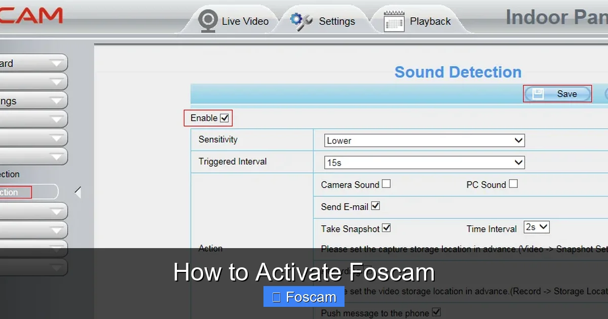 How to Activate Foscam