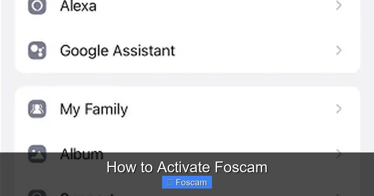 How to Activate Foscam
