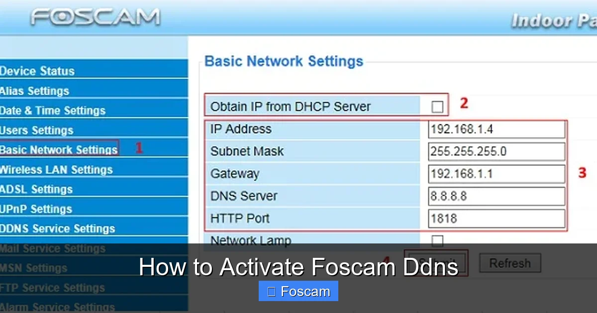 How to Activate Foscam Ddns
