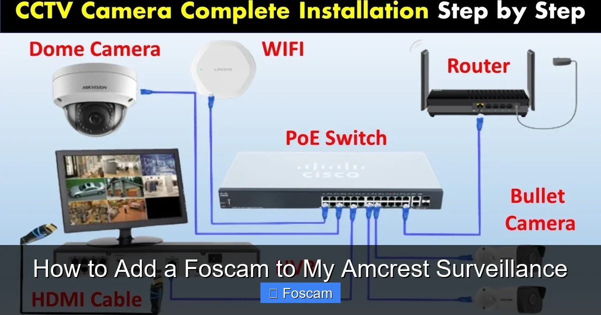 How to Add a Foscam to My Amcrest Surveillance