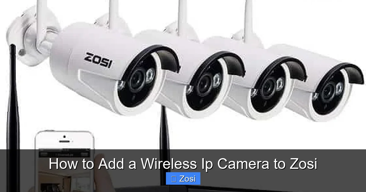 How to Add a Wireless Ip Camera to Zosi