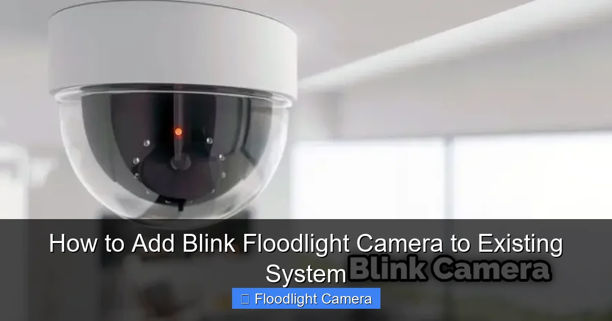 How to Add Blink Floodlight Camera to Existing System