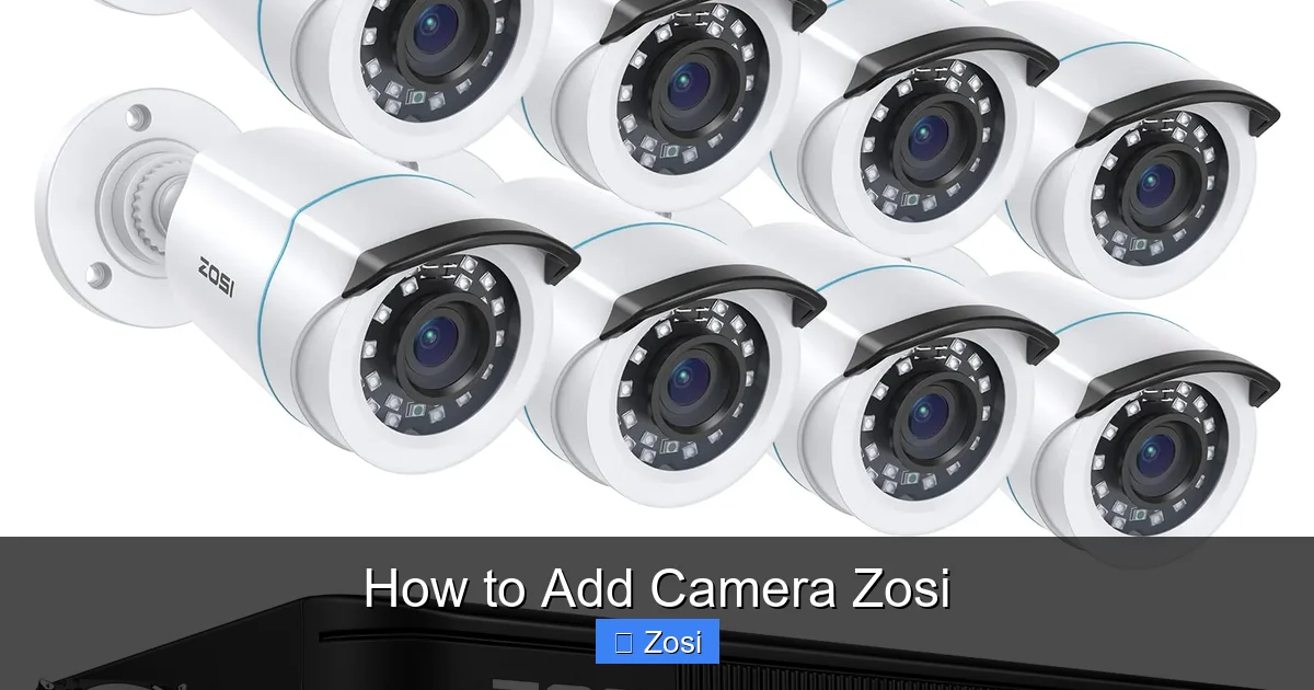 How to Add Camera Zosi