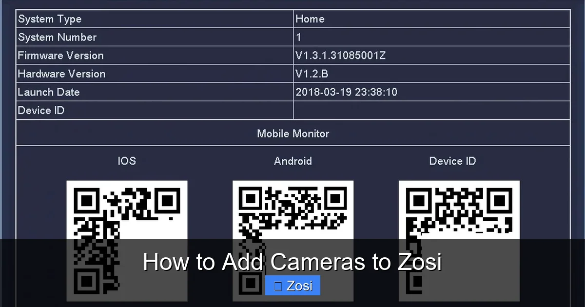 How to Add Cameras to Zosi