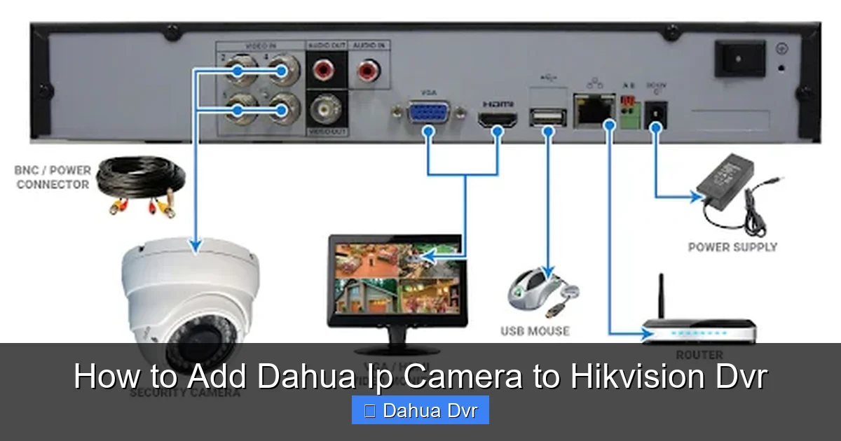 How to Add Dahua Ip Camera to Hikvision Dvr