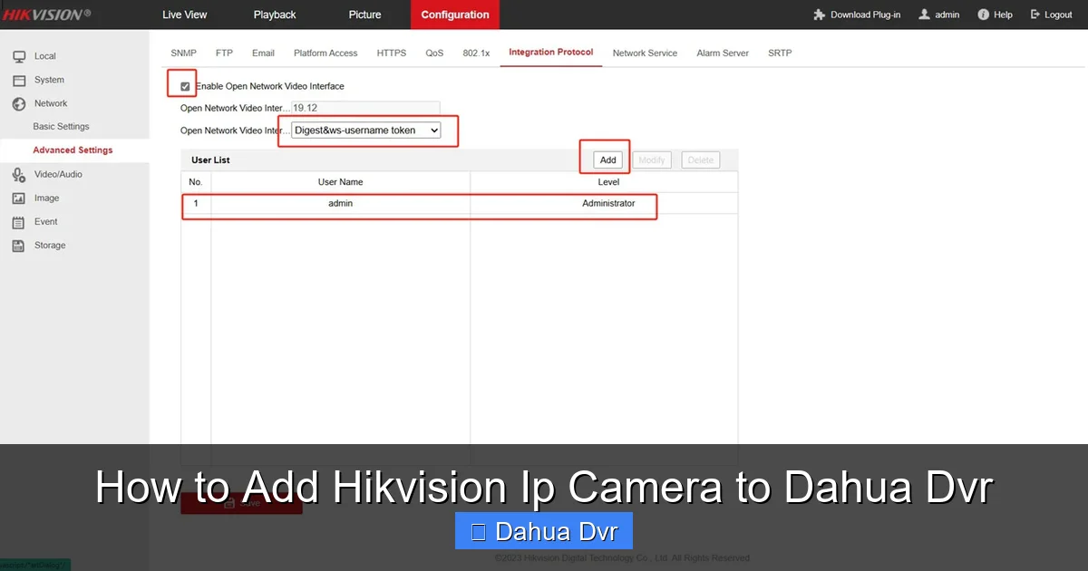How to Add Hikvision Ip Camera to Dahua Dvr