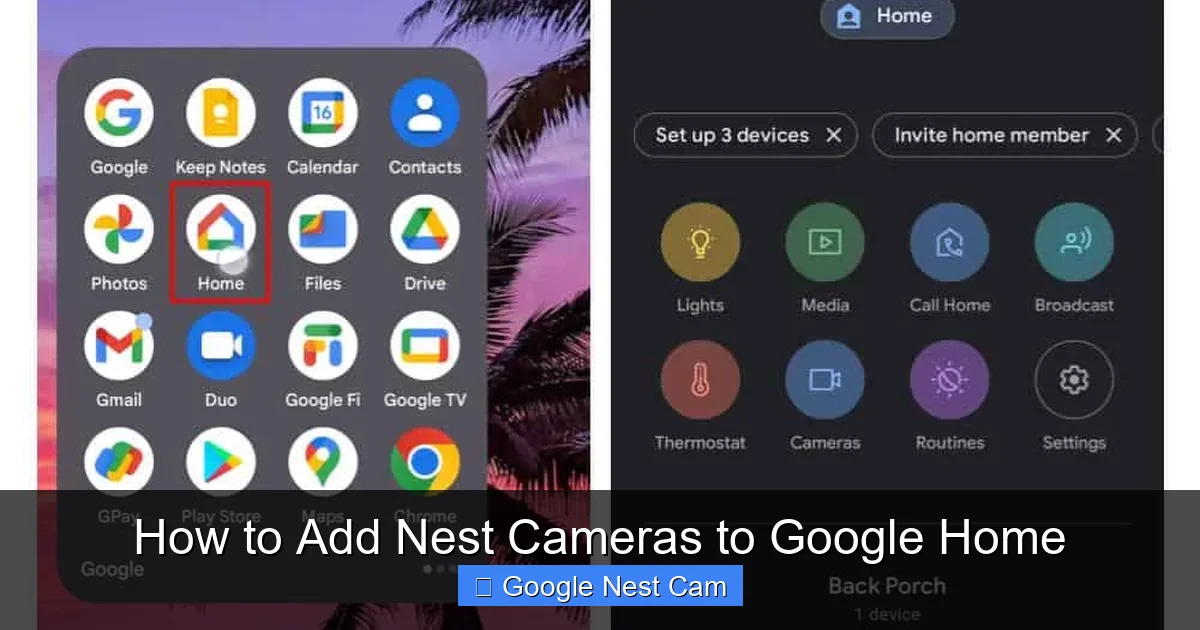 How to Add Nest Cameras to Google Home
