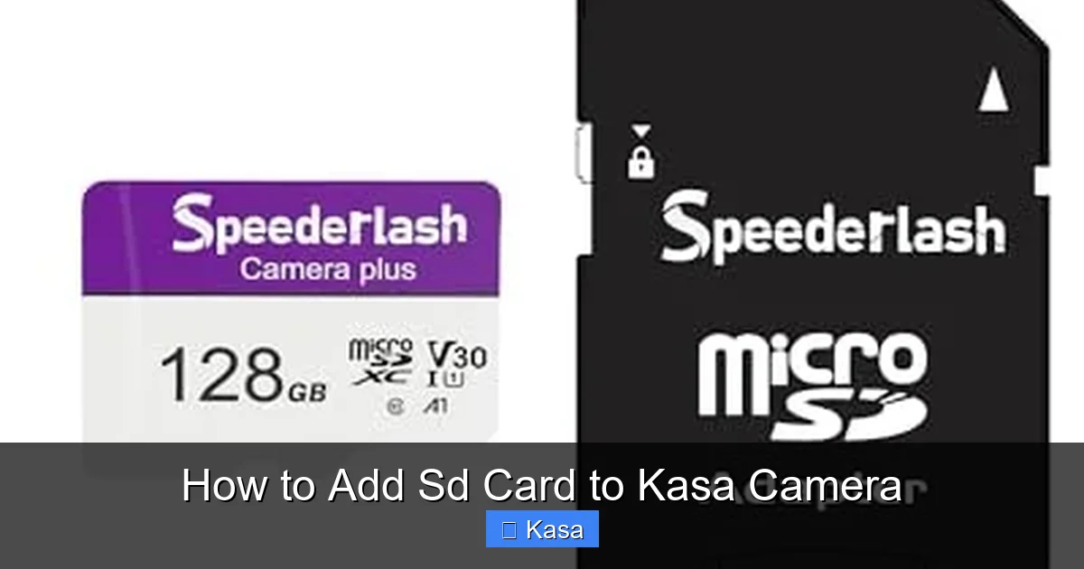 How to Add Sd Card to Kasa Camera