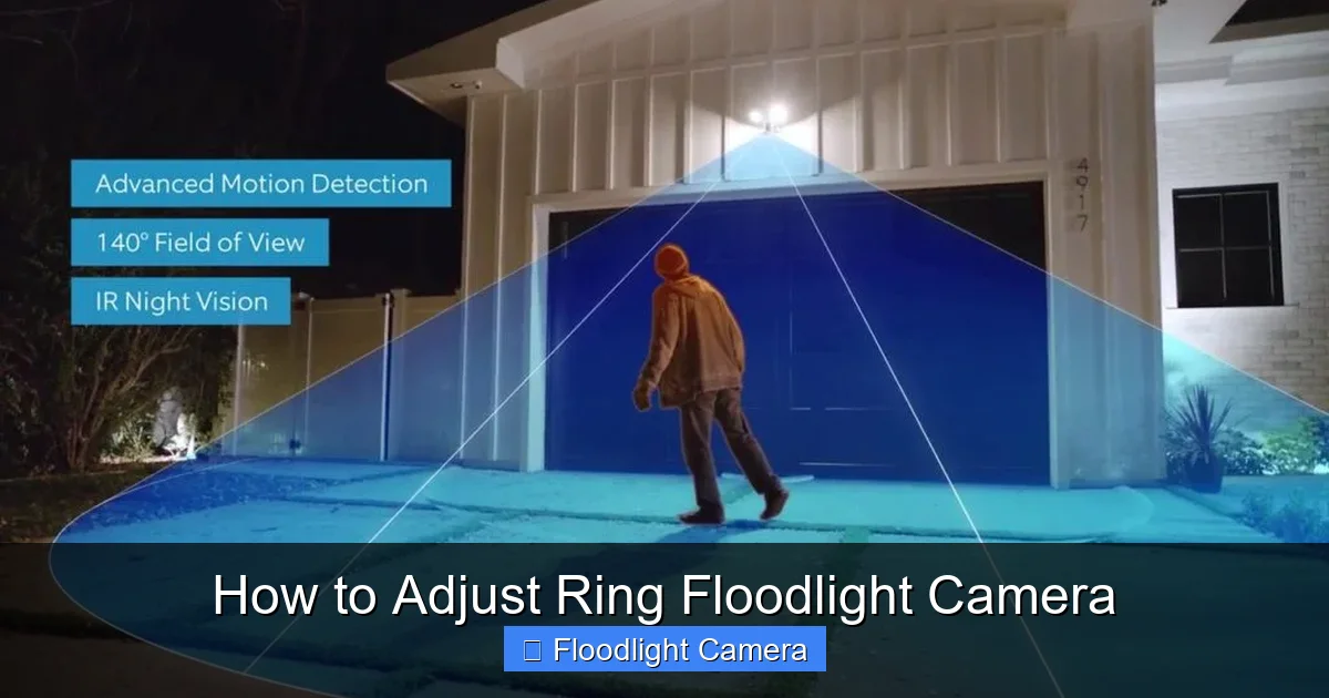 How to Adjust Ring Floodlight Camera