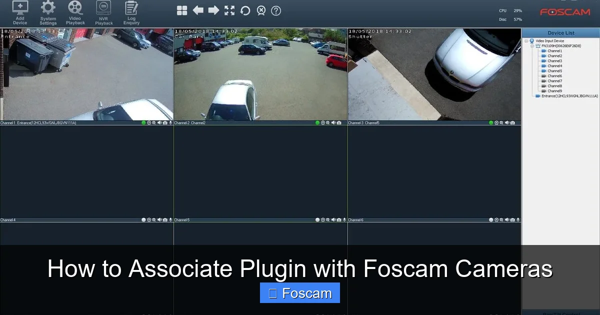 How to Associate Plugin with Foscam Cameras