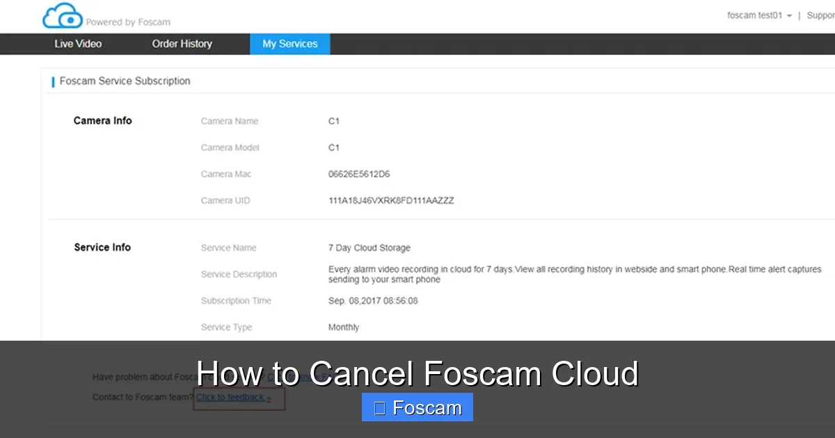 How to Cancel Foscam Cloud
