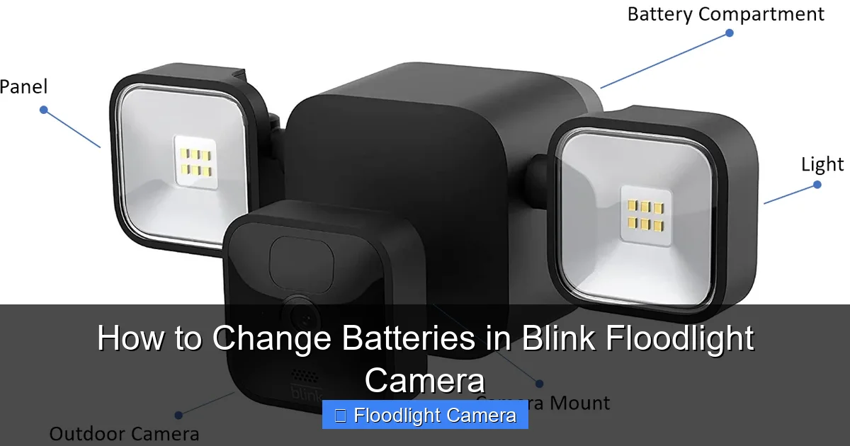 How to Change Batteries in Blink Floodlight Camera