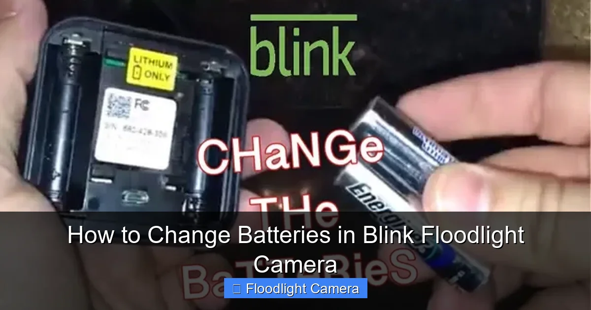 How to Change Batteries in Blink Floodlight Camera
