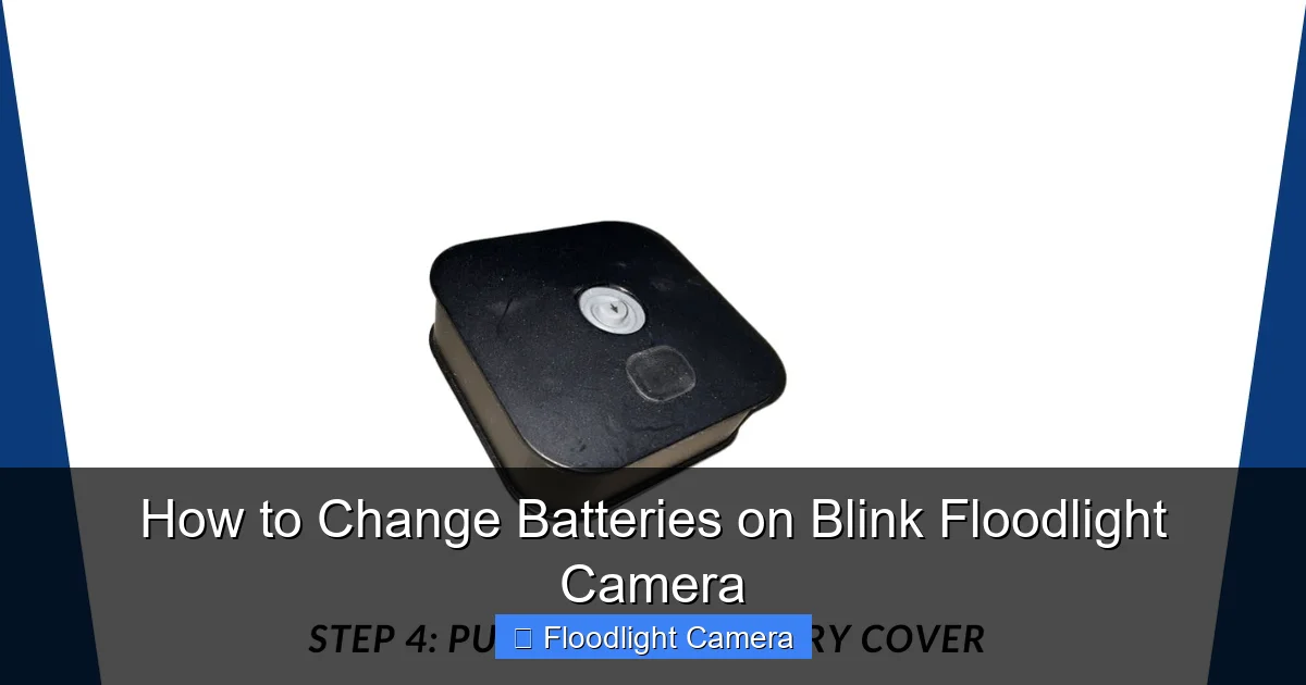 How to Change Batteries on Blink Floodlight Camera