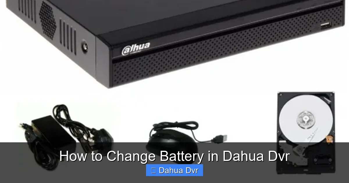 How to Change Battery in Dahua Dvr