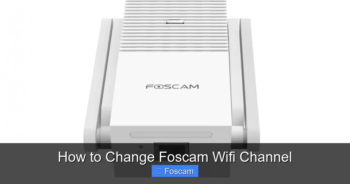 How to Change Foscam Wifi Channel