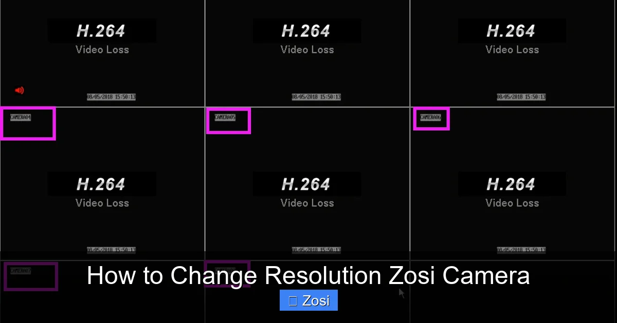 How to Change Resolution Zosi Camera