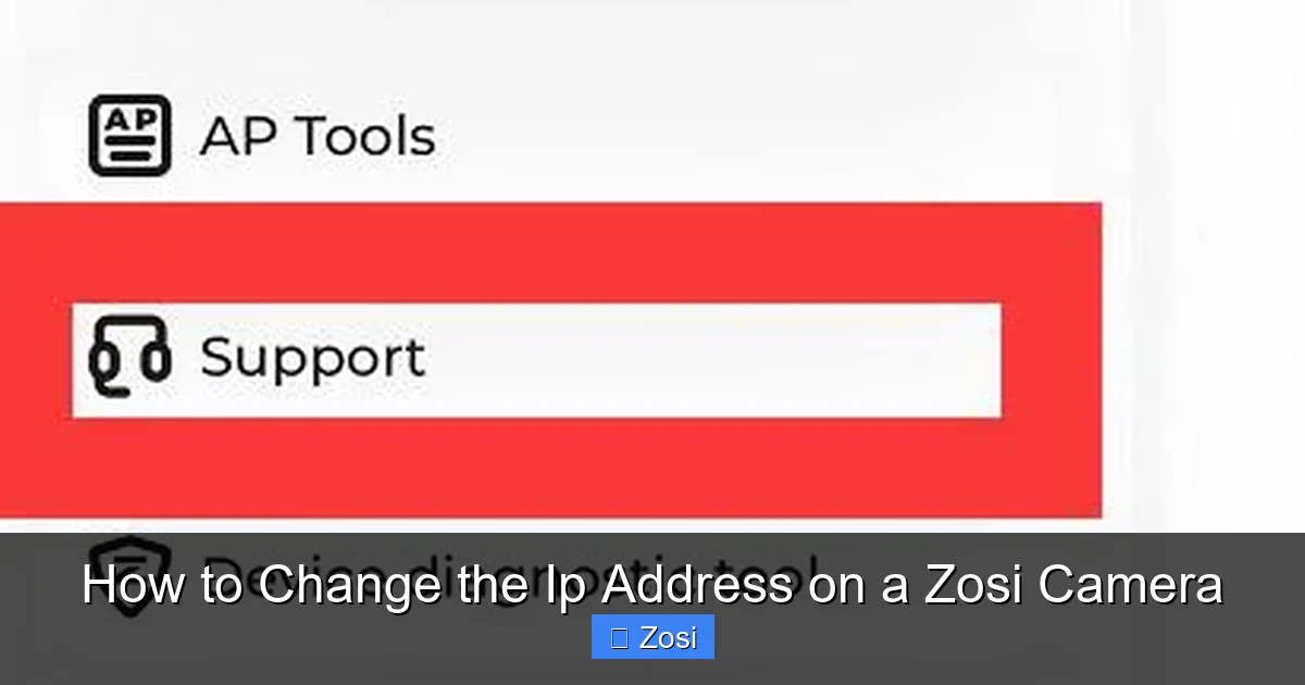 How to Change the Ip Address on a Zosi Camera
