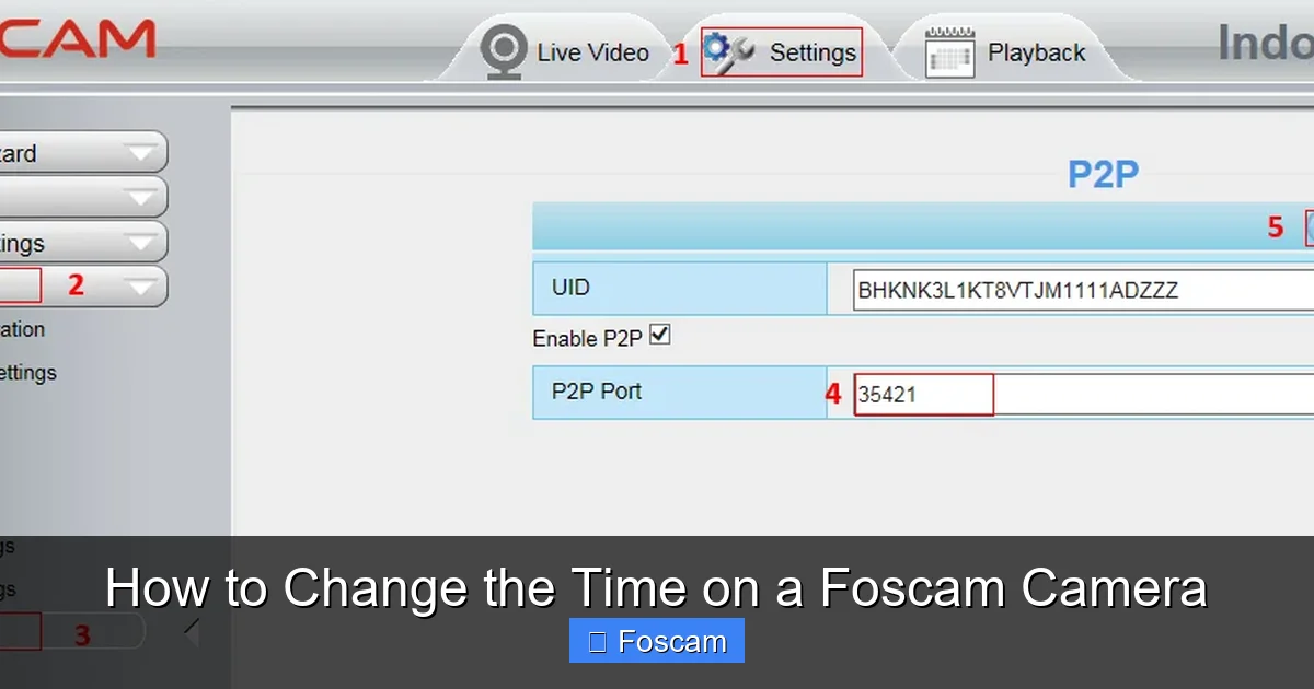 How to Change the Time on a Foscam Camera