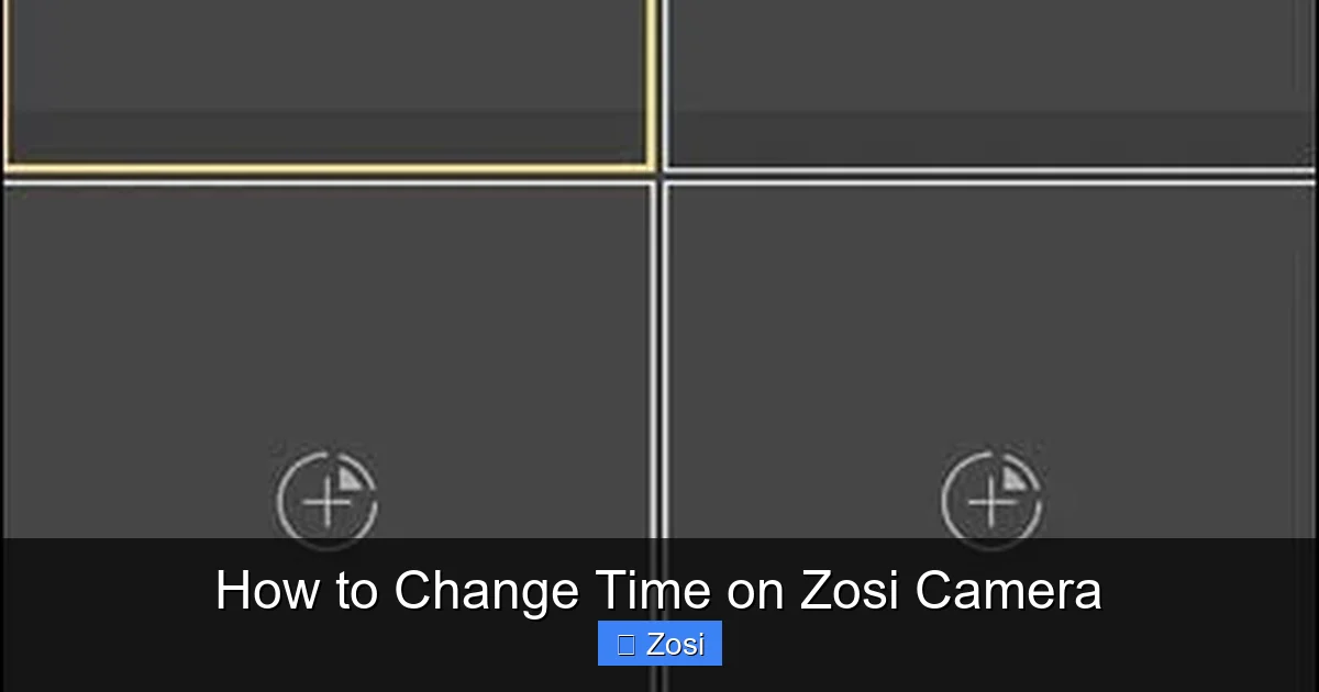 How to Change Time on Zosi Camera