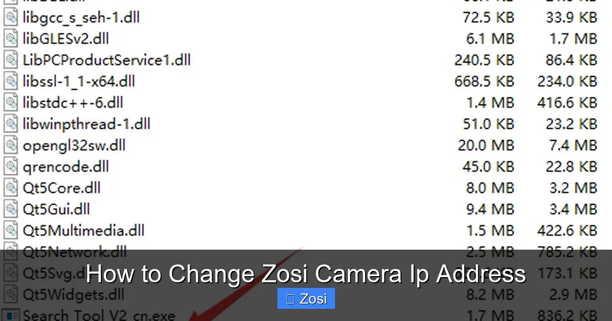 How to Change Zosi Camera Ip Address