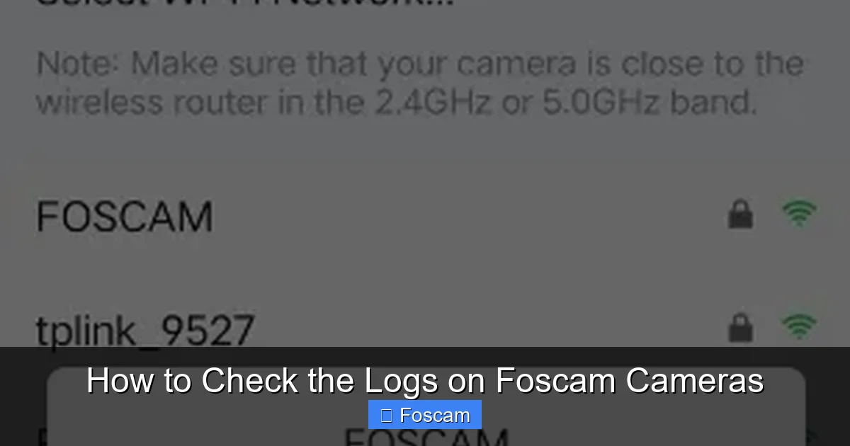 How to Check the Logs on Foscam Cameras