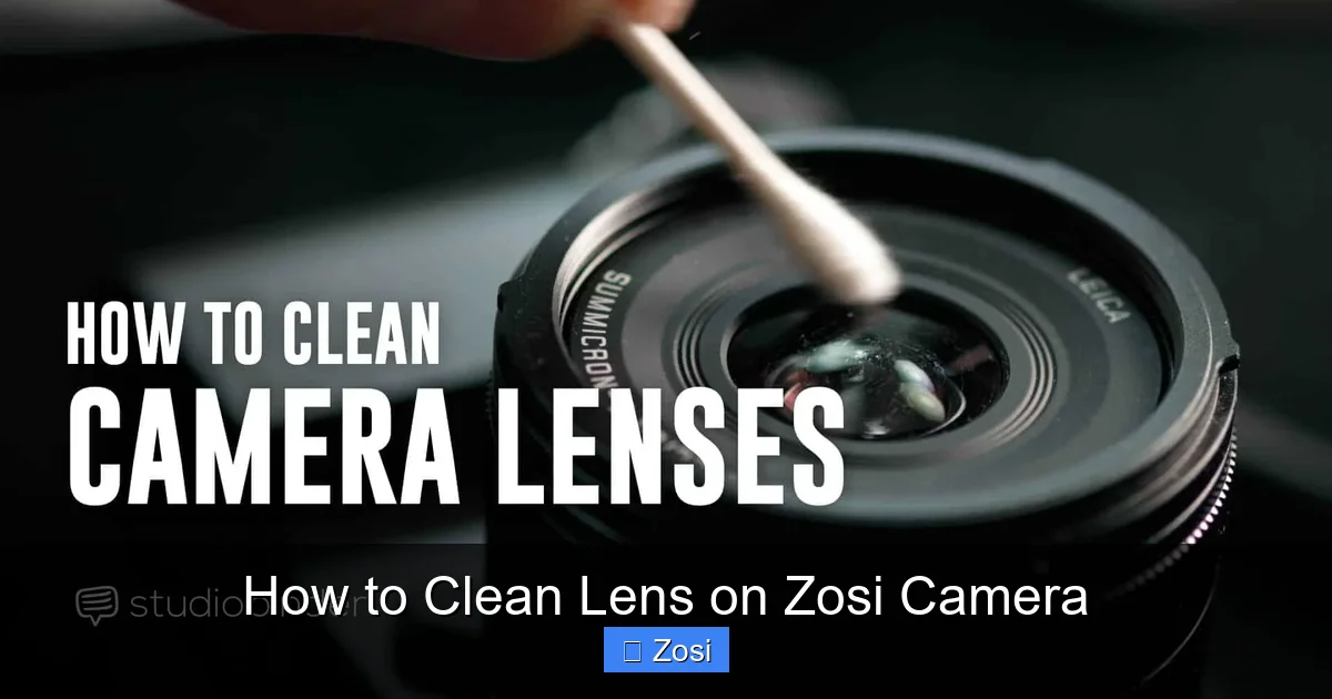 How to Clean Lens on Zosi Camera