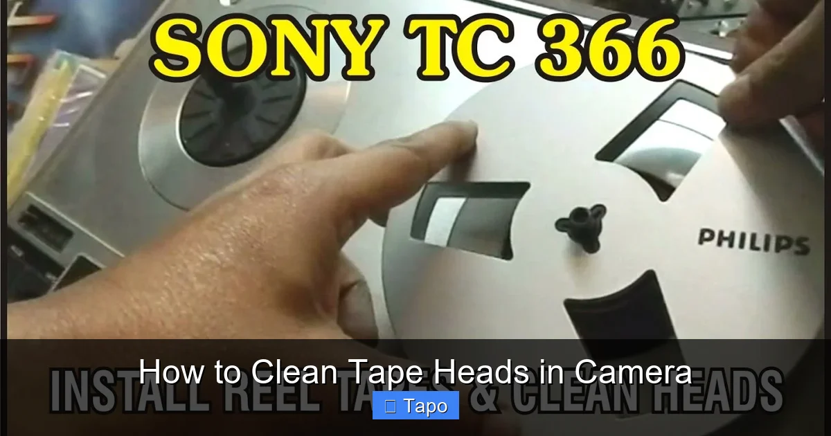 How to Clean Tape Heads in Camera