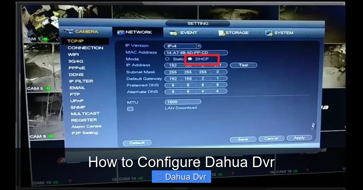 How to Configure Dahua Dvr