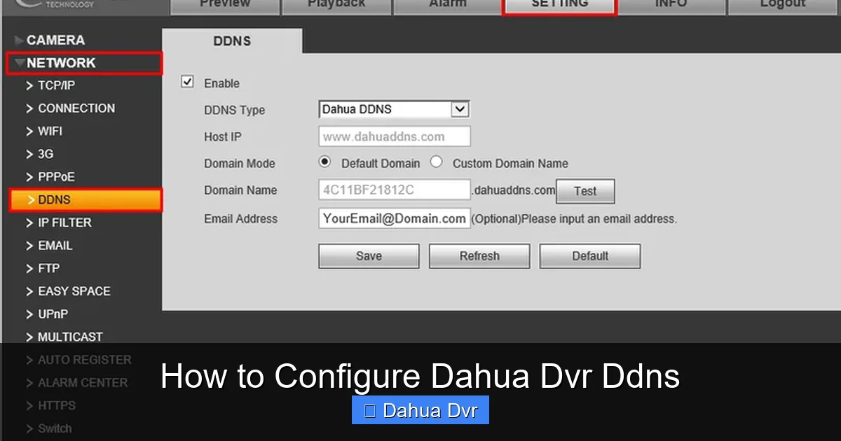 How to Configure Dahua Dvr Ddns