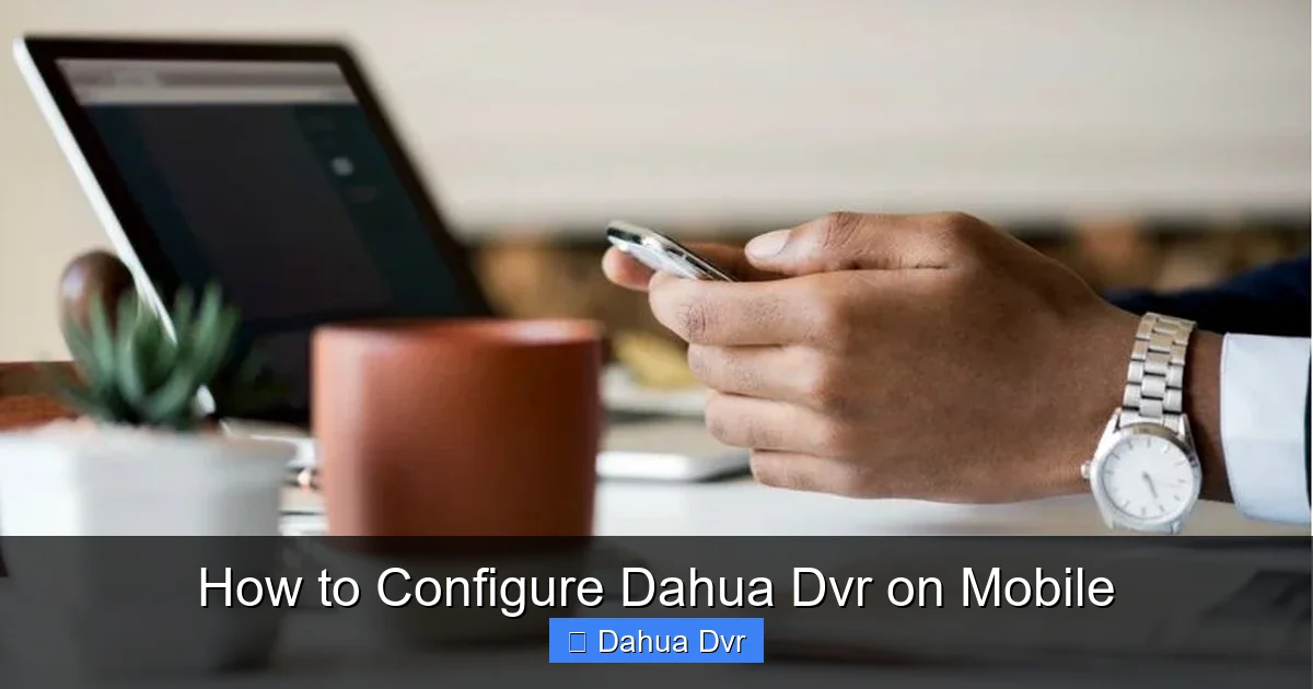 How to Configure Dahua Dvr on Mobile