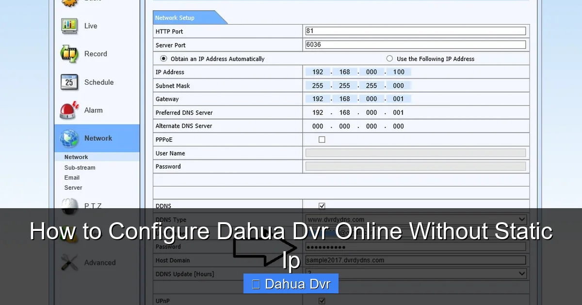 How to Configure Dahua Dvr Online Without Static Ip