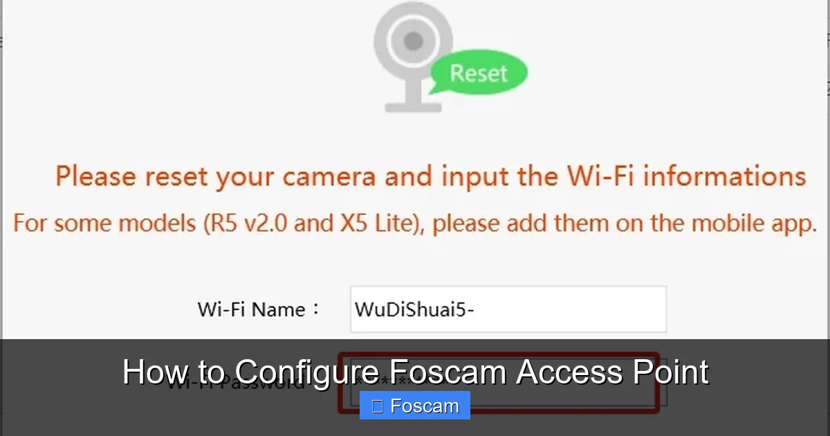 How to Configure Foscam Access Point