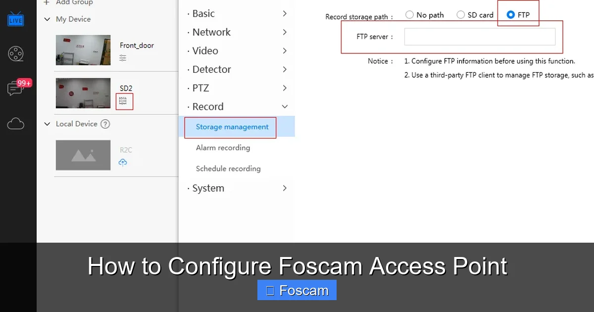 How to Configure Foscam Access Point