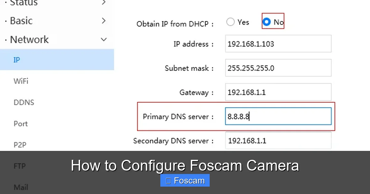 How to Configure Foscam Camera