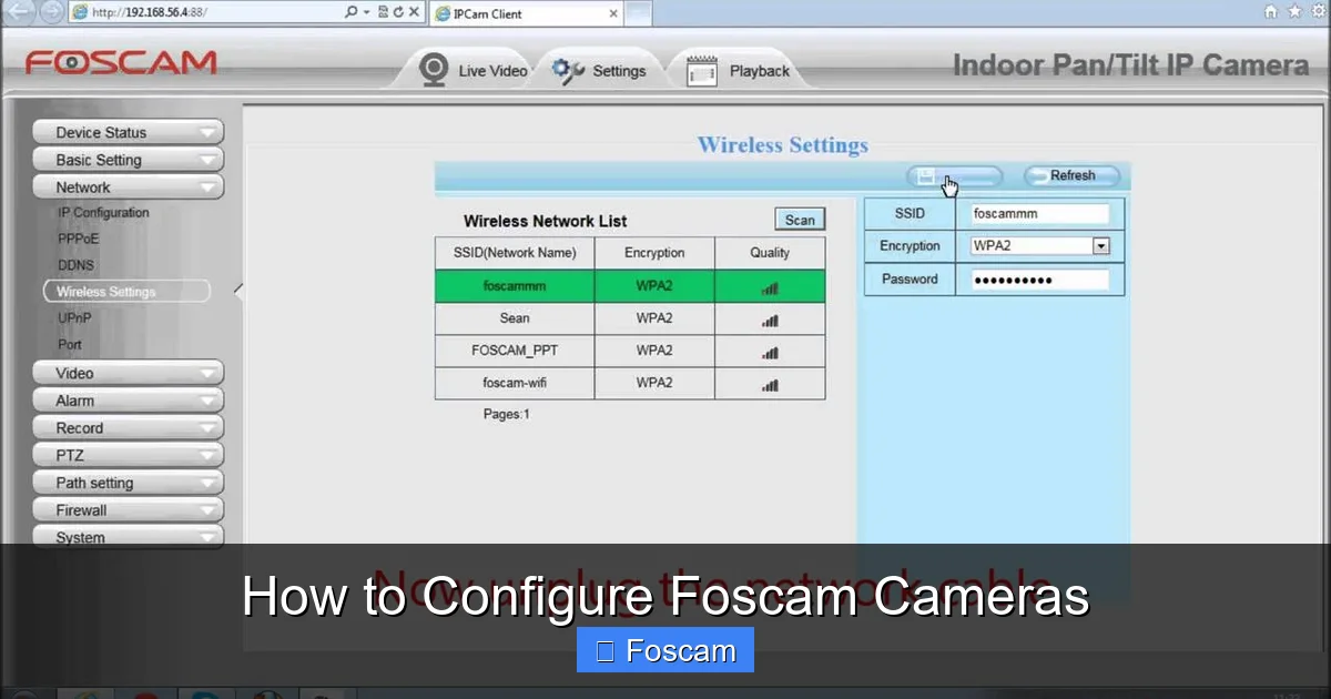 How to Configure Foscam Cameras