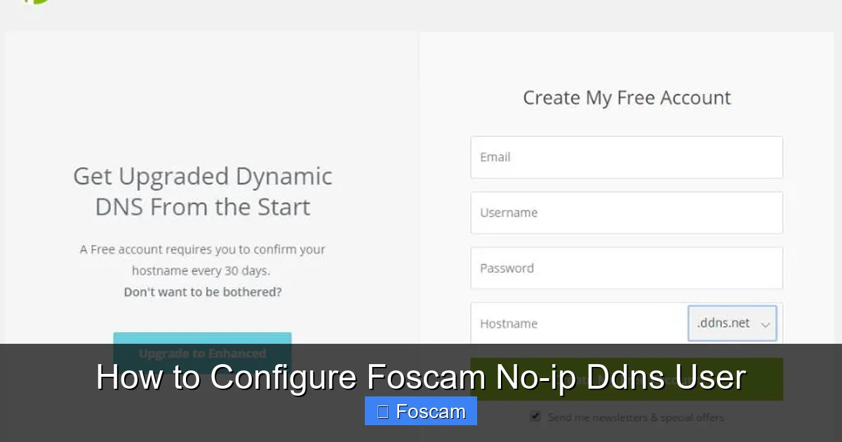 How to Configure Foscam No-ip Ddns User