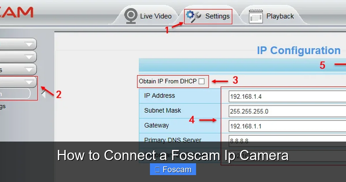 How to Connect a Foscam Ip Camera