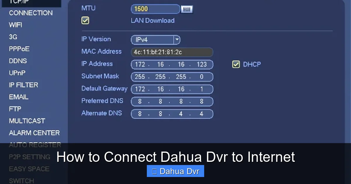 How to Connect Dahua Dvr to Internet