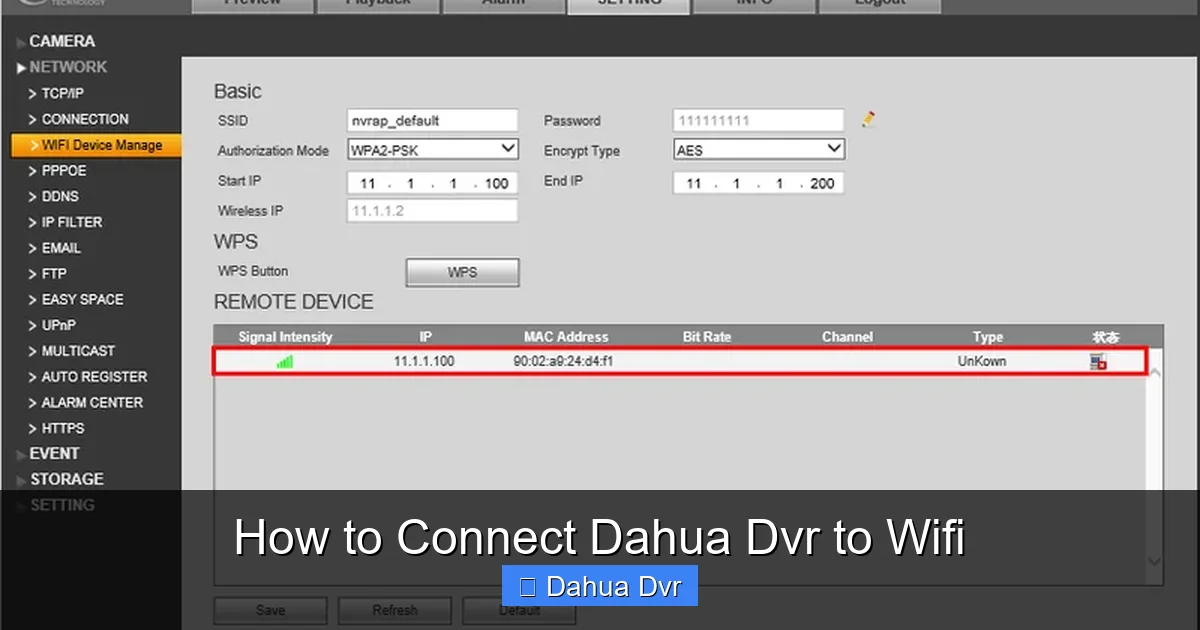How to Connect Dahua Dvr to Wifi