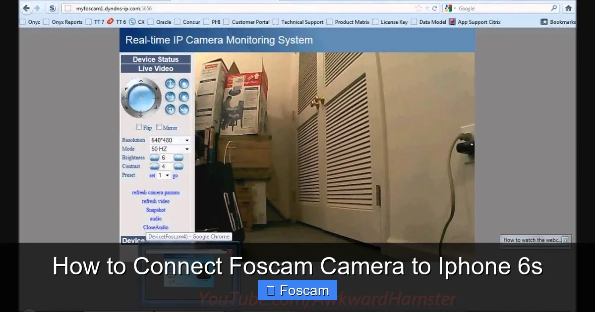How to Connect Foscam Camera to Iphone 6s