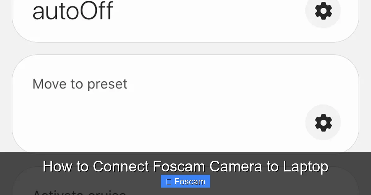 How to Connect Foscam Camera to Laptop